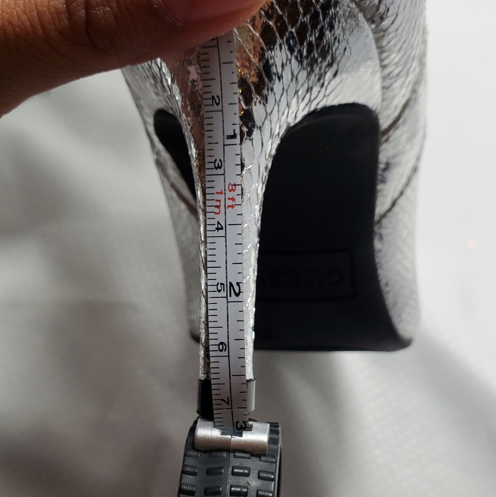Guess Silver Ankle Boots - Picture 4 of 9